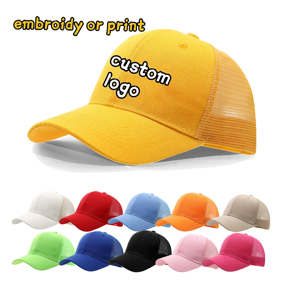 Aangepaste logo cap borduurwer - Trucker Cap Mesh recensie en prijs