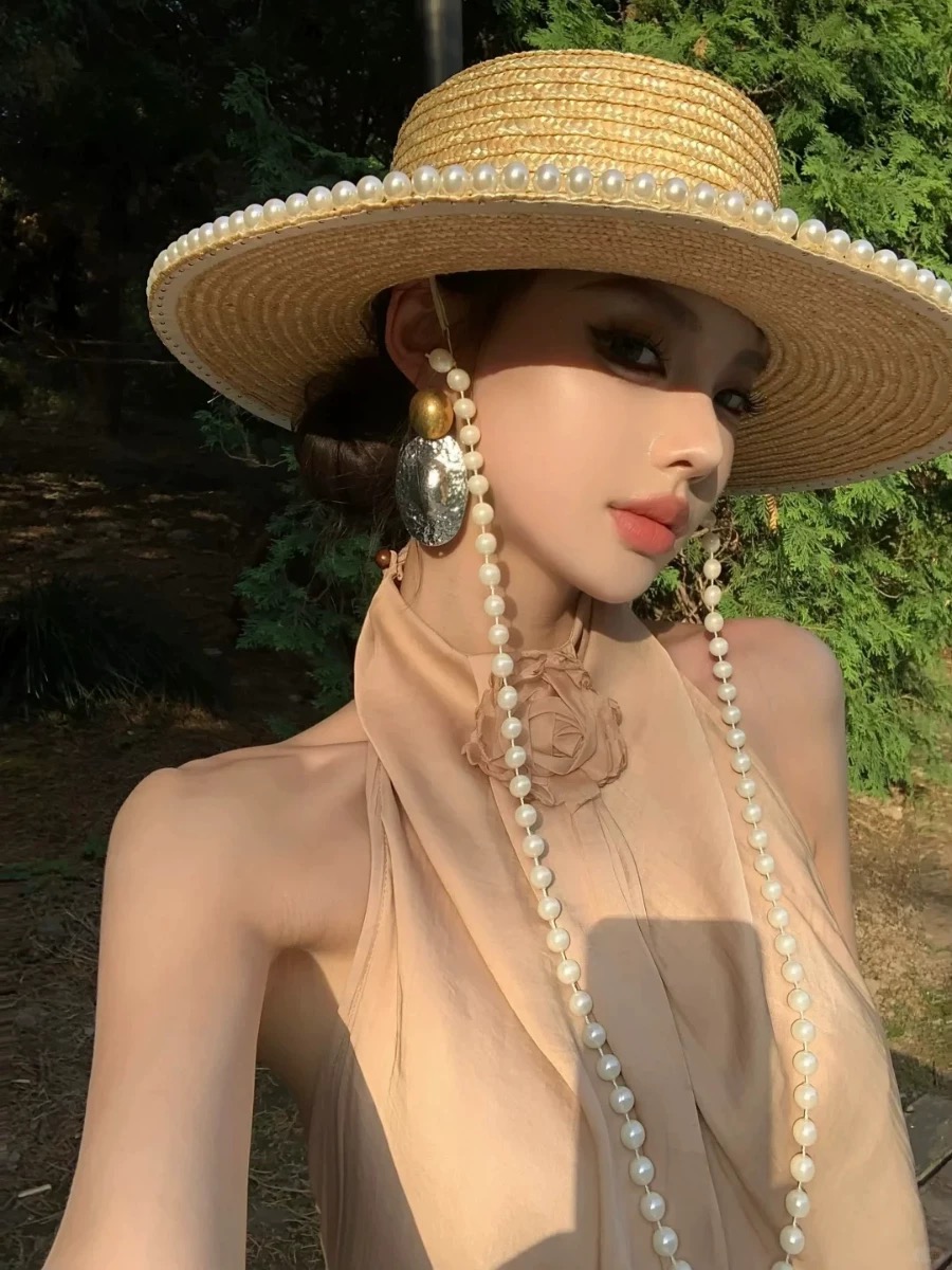 Nieuwe Zomer Mode Parelketting - Cowboy Hat Straw recensie en prijs