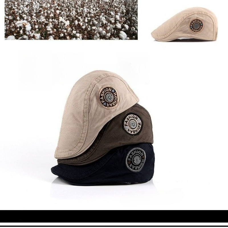 Retro geborduurde patch flatca - Newsboy Cap Ivy recensie en prijs
